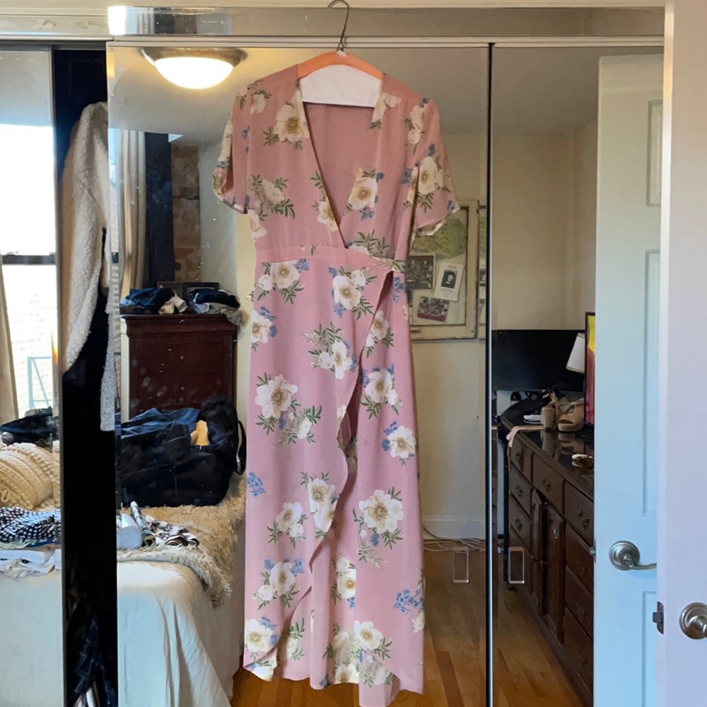 Bardot Floral Light Pink Dress